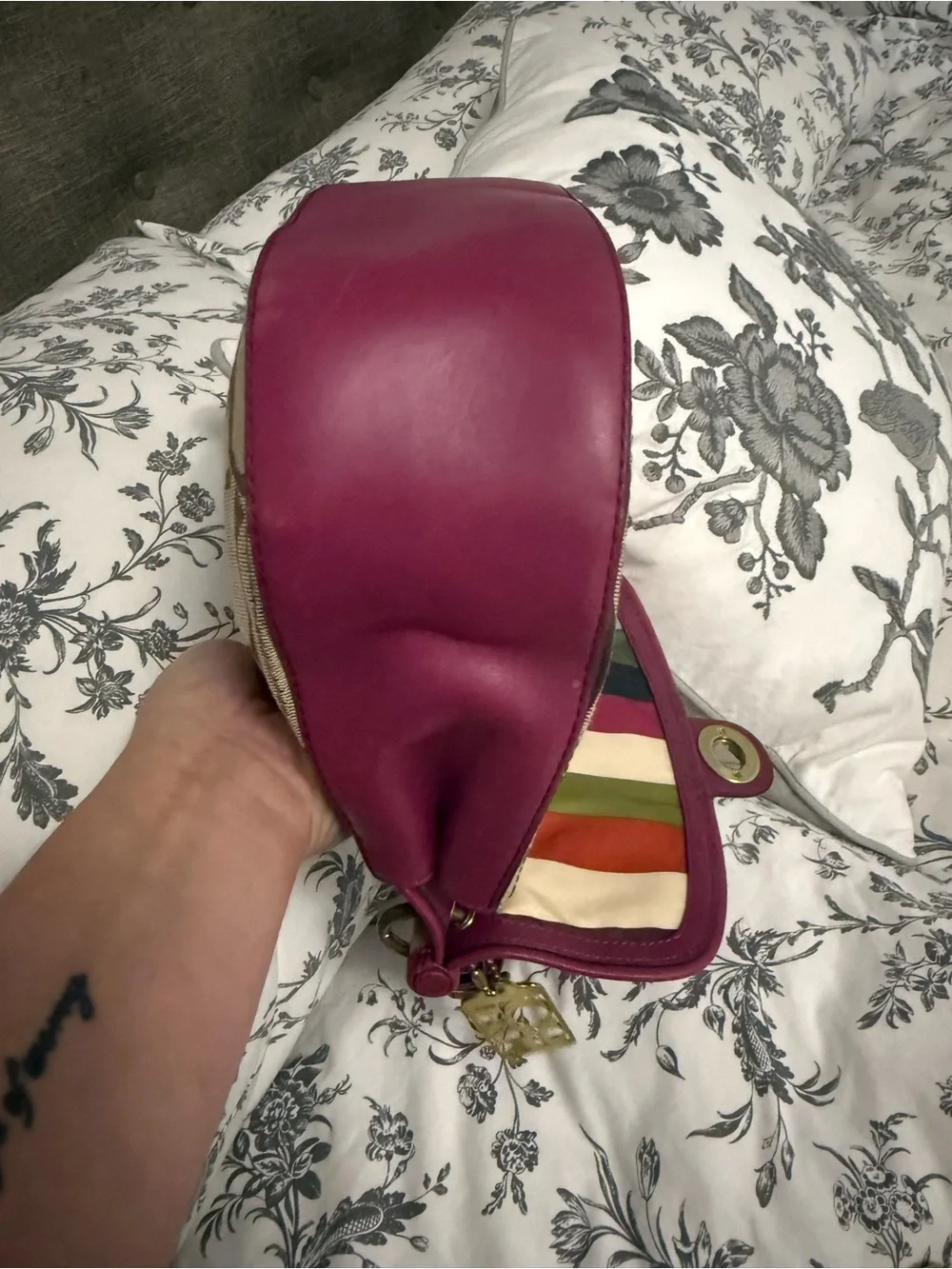 Vintage Coach 70th anniversary legacy Willis crossbody khaki and plum.